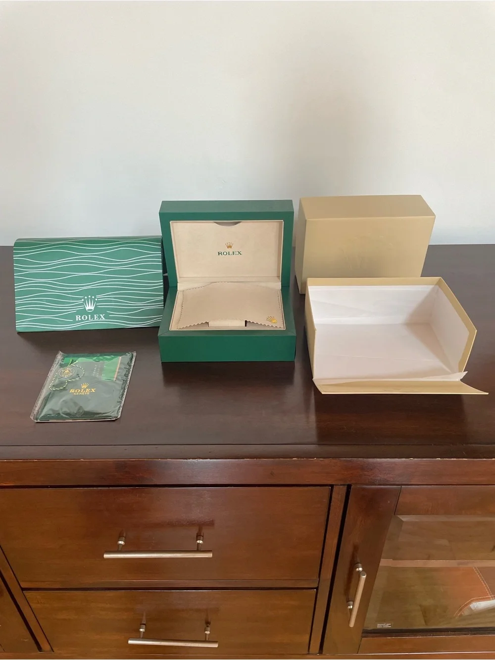 Rolex Watch Box & Accessories